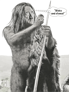Monkey, primate, ape, caveman, prehistoric Adolf Hitler.