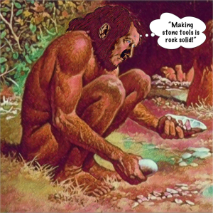 Monkey, primate, ape, caveman, prehistoric Adolf Hitler.